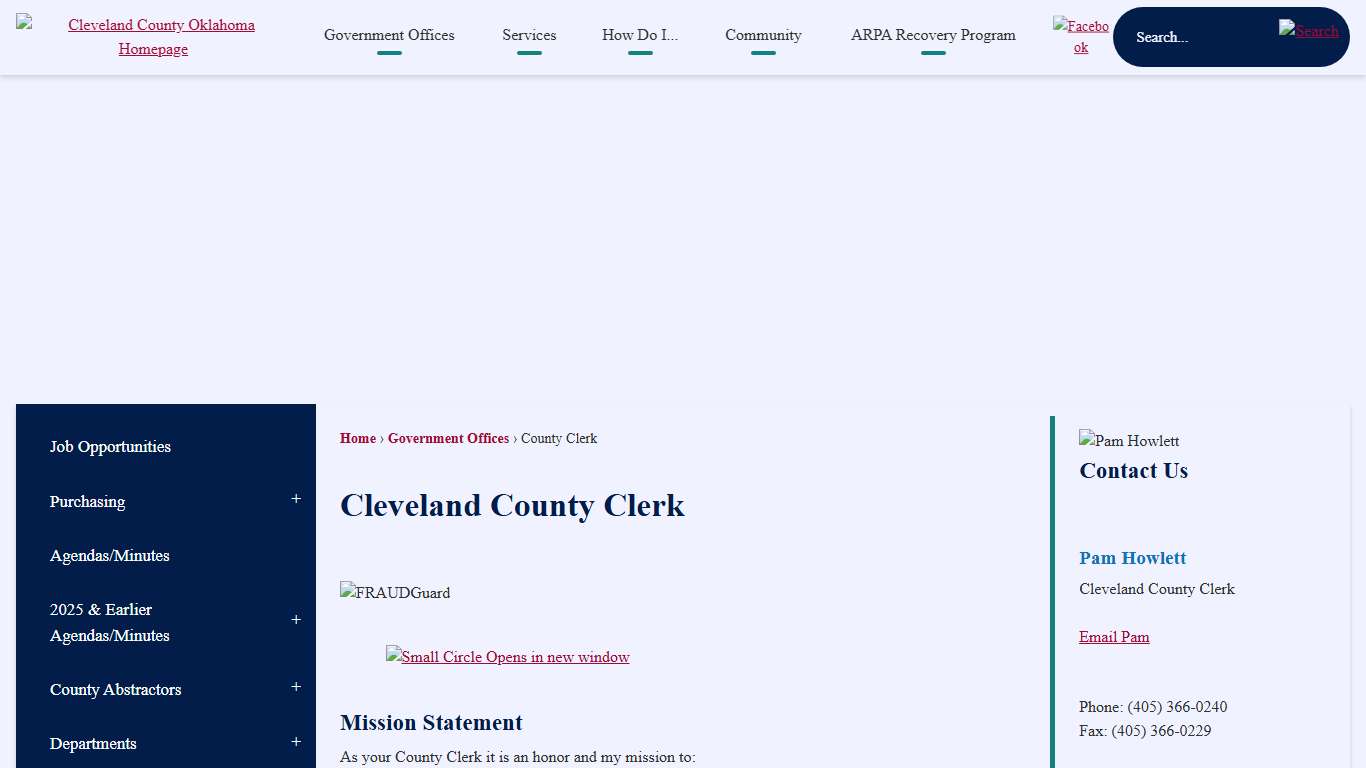 Cleveland County Clerk Cleveland County, OK - Official Website